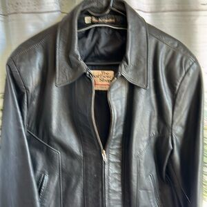 The Leather Shop Vintage Black Leather Jacket